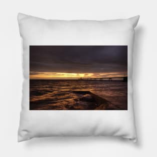 Clevedon Seafront Sunset Pillow