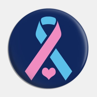 Infant Loss Awareness Ribbon with Heart Pin