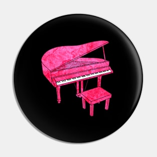 Pink Piano Pin