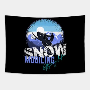 Snowmobile Fun Sport Winter Sports Cool Tapestry