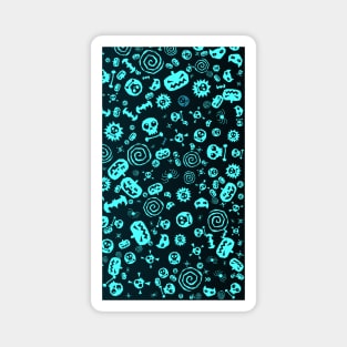 Halloween Pattern Art Design (R1-3) Magnet