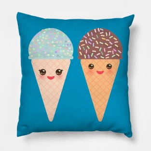 Ice cream waffle cone (2) Pillow