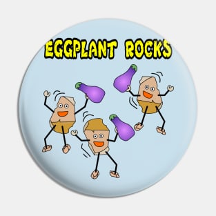 Eggplant Rocks Pin