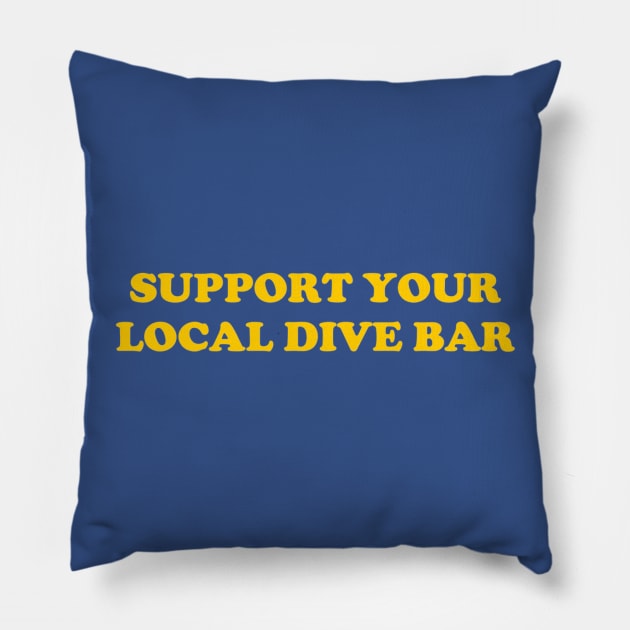 DIVE BAR 2 Pillow by jesso