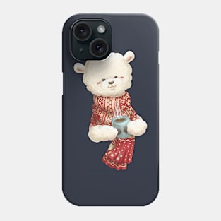 Alpaca Drink a Hot Choco Phone Case