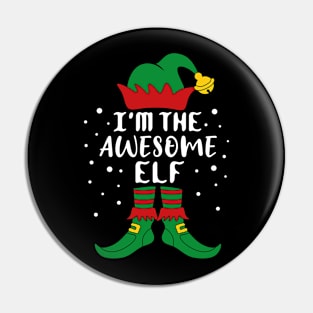 I'm The Awesome Elf Group Matching Family Christmas Pin