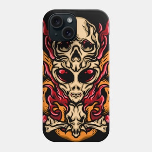 Alien Skull Phone Case