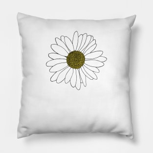 Daisy Yellow Pillow