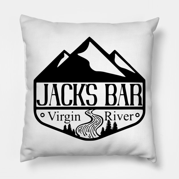 Jacks Bar Virgin River Pillow by luisharun