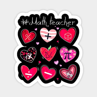 Funny Math Teacher Valentine's Day Pi Math Lover Outfits Magnet