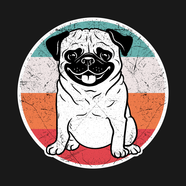 Vintage Retro Pug by aaltadel