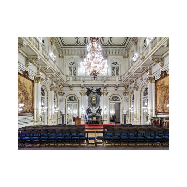 The Salón Blanco in Casa Rosada, Buenos Aires by holgermader