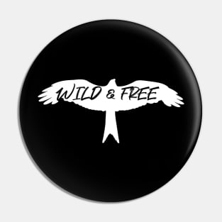 wild and free flying eagle white character Pin