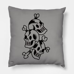 Pile of skulls Pillow