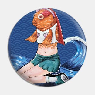 Reversed mermaid Pin