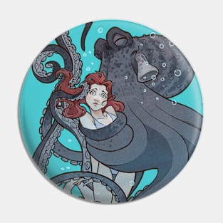 Mili Fay Art: Octopus Love Pin