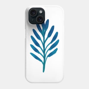 Blue leaf Phone Case