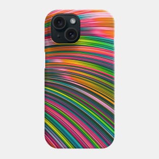 Super Neon Rainbow Burst Wave Colorful Abstract Phone Case