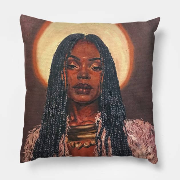 Divine Feminine Energy Pillow by Mod Art