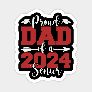 Proud Dad Of A 2024 Senior Graduation Magnet