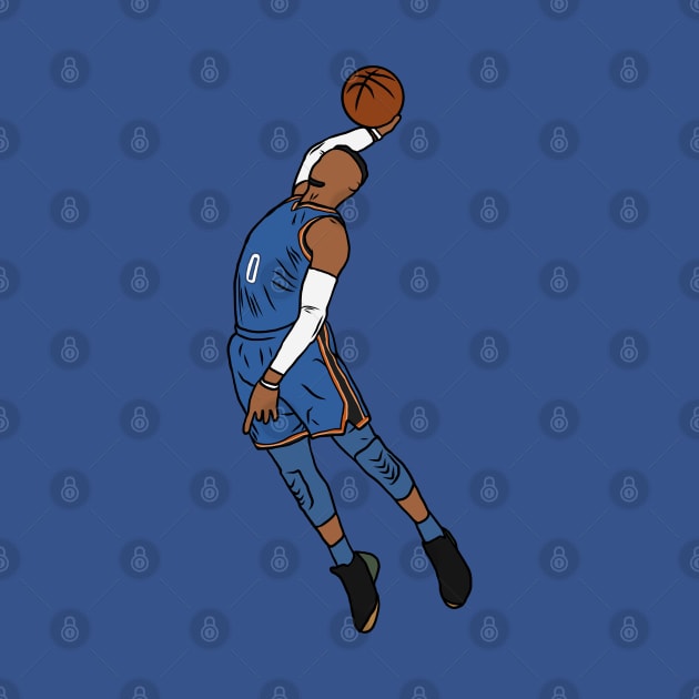 Russell Westbrook Slam Dunk by rattraptees