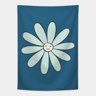 Happy Flower Mint Tapestry