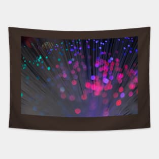 Illuminated background defocused lights Tapestry