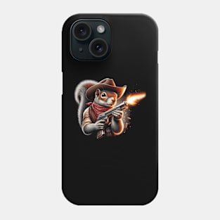 Saddle Up, Partner: Cowboy Squirrel Tee Phone Case