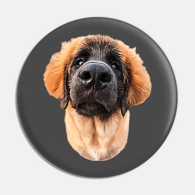 Leonberger Adorable Puppy Dog Pin by Elarex