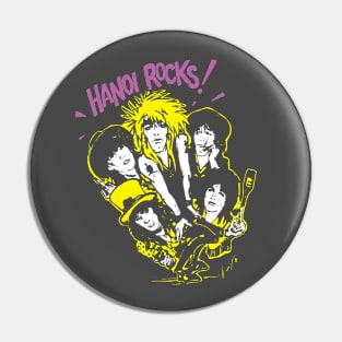 Hanoi Rocks Cartoon Pin