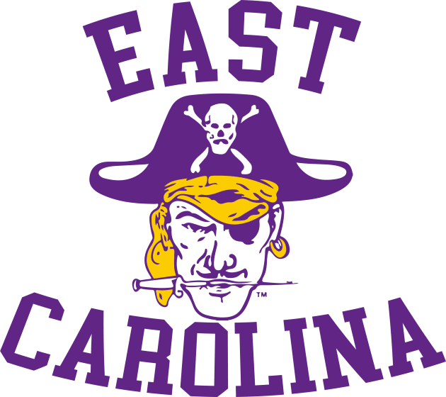 ECU Vintage Retro East Carolina Pirates 80s Kids T-Shirt by robotbasecamp