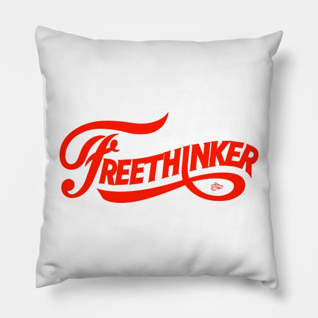 FreeThinker Vintage by Tai's Tees Pillow by TaizTeez