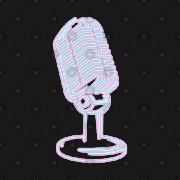 Pastel Microphone - Blue by Deardarling