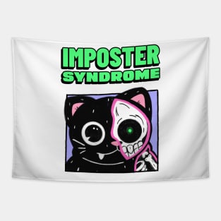 funny imposter syndrome cat Tapestry