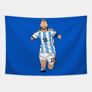 Lionel Messi GOAT 10 - Drawing Style Tapestry