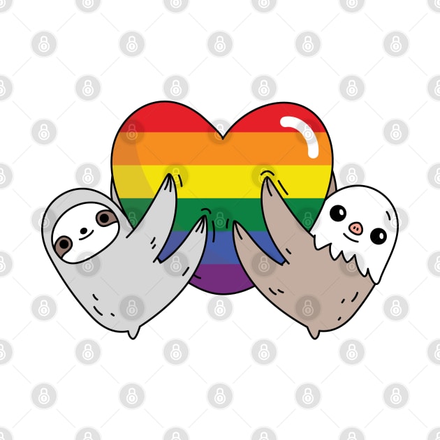 The pride love sloths by Noristudio