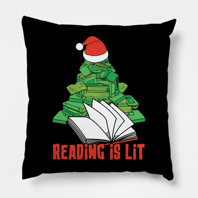 Reading is lit Pillow by MZeeDesigns