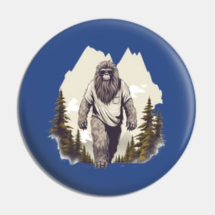 Dope Sasquatch in Nature Pin