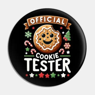 Official Cookie Tester Vintage Christmas Baking Pin