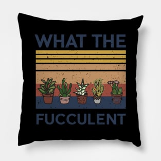 W The Fucculent Succulent Cactus Pillow