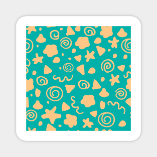 Simple shapes pattern version 1 Magnet