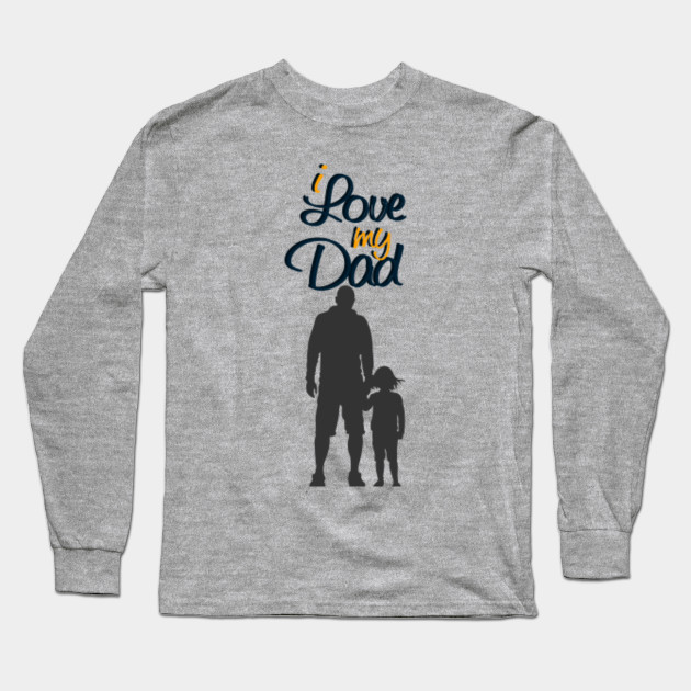 I Love My Daddy Daddy Baby Shirt I Love My Dad Gold Glitter