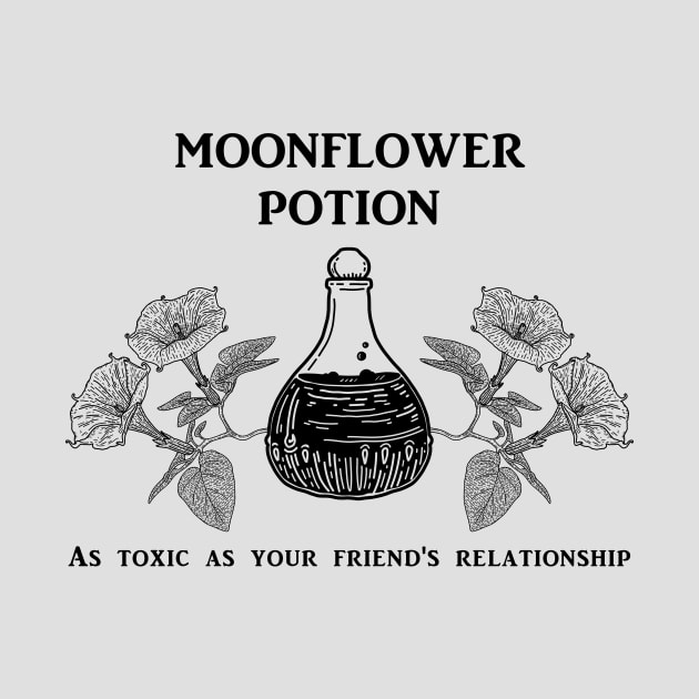 Moonflower potion (black) by Bioshart