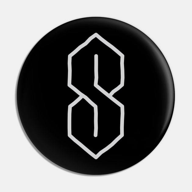 Cool S Symbol Pin by avperth