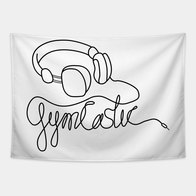 GymCastic Headphones Tapestry by GymCastic