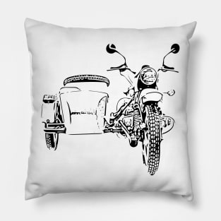 Sidecar motorcycle Pillow