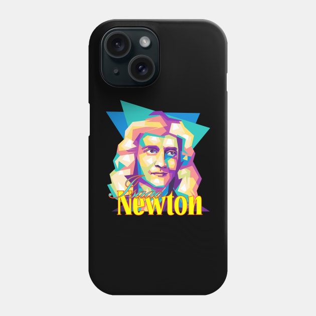 Isaac Newton wpap vintage Phone Case by erika design