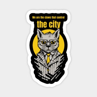 Mafia Cat Design Magnet