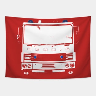 Dennis 1980s British classic fire engine monoblock white Tapestry