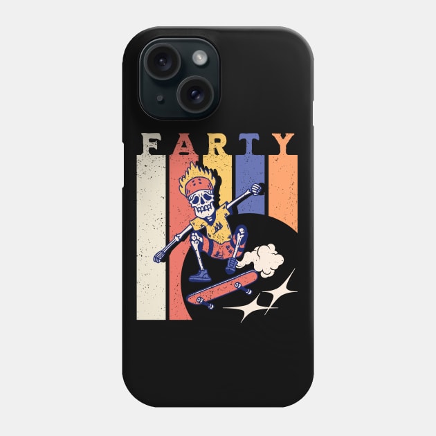 This Guy Loves To Fart - Farting Farty Skate - Fart Guy Joke Phone Case by alcoshirts